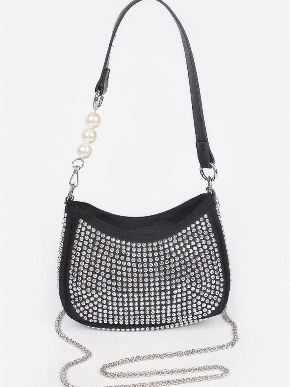Hotfix Micro Suede Crossbody Bag
